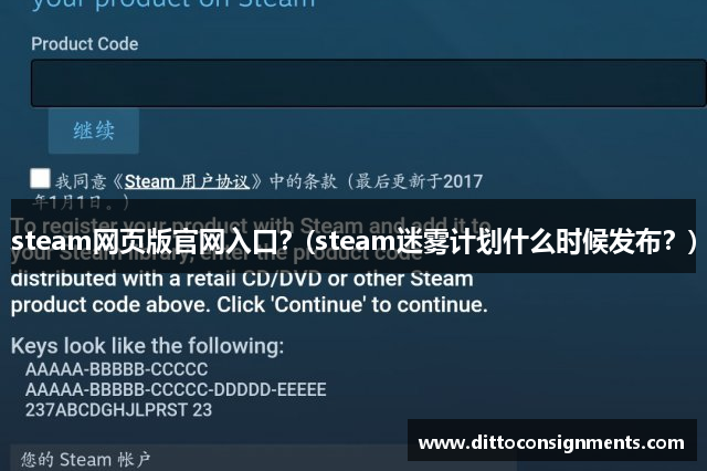 steam网页版官网入口？(steam迷雾计划什么时候发布？)